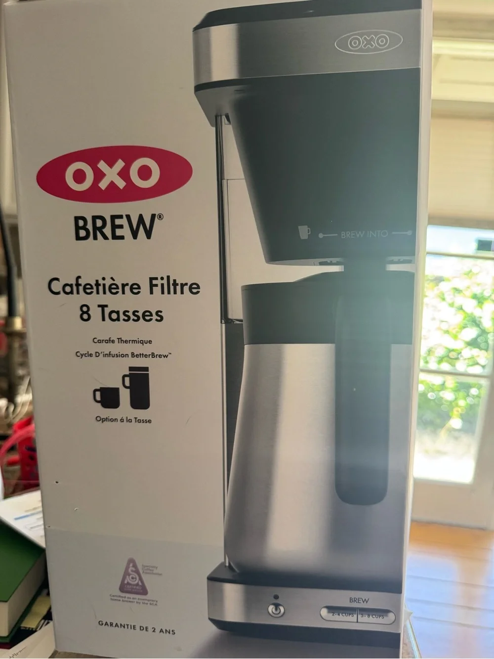 OXO Brew Coffee Maker in Stainless Steel and Black